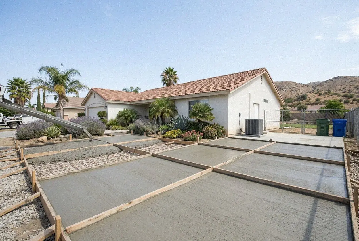 A long concrete driveway to a ranch house on an acre lot in El Sobrante